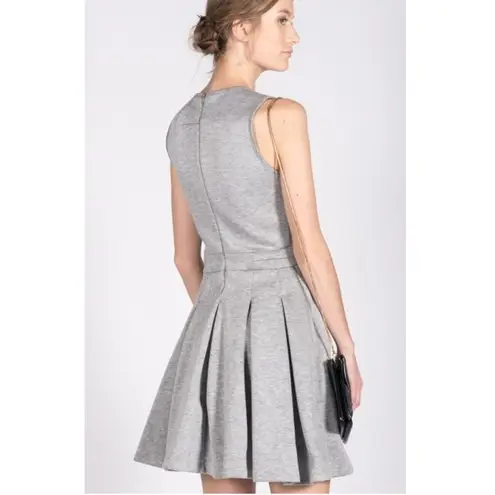 Comptoir des Cotonniers Dress XS Jersey Pleated Gray Neoprene