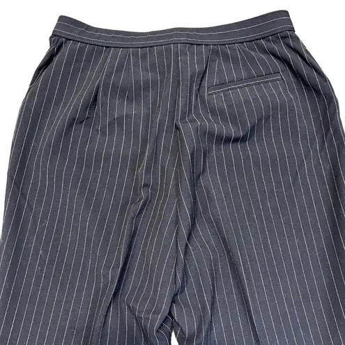 East 5th Womens Pin Stripe Hi Rise Straight Leg Dress Pants Blue Size 10 EUC