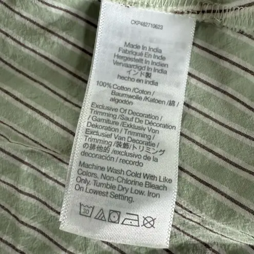 Madewell  The Melody Smocked Midi Dress NP125 Pistachio $118 XS