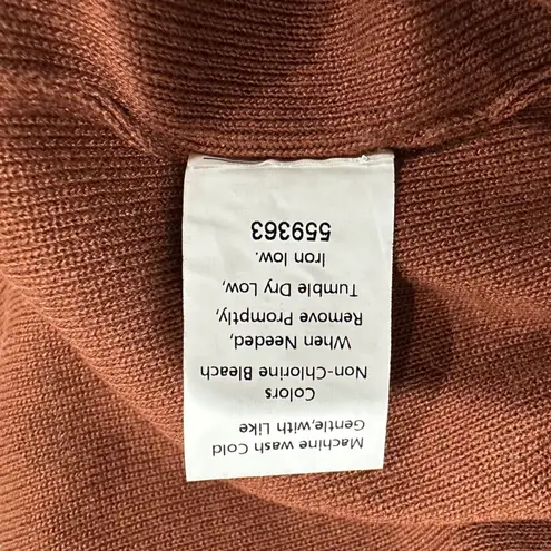 ePretty Chicago Womens Brown Viscose Knit Lounge Set Top Pants White Trim Size M Size M