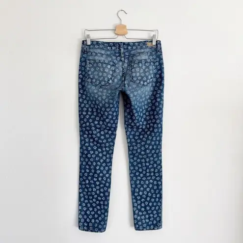 Paige Y2K  White Rose Skyline Ankle Peg Jeans Size 27