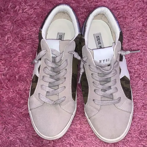 Steve Madden  Star Army Fatigue Camo Sneakers