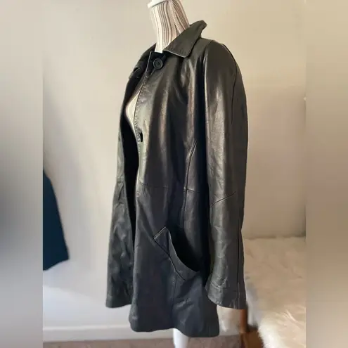 Valerie Stevens COPY - Lamb Leather Trench Coat
