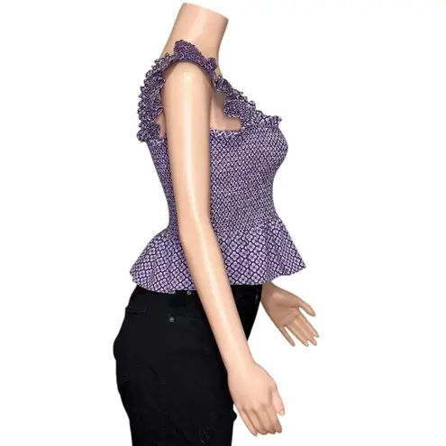 Hill House Paz Crop Top, Floral Jacquard, Medium