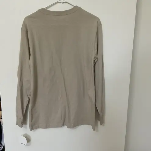 Neff Wild World Tan Beige One with Nature Women’s Long Sleeve Size Small New