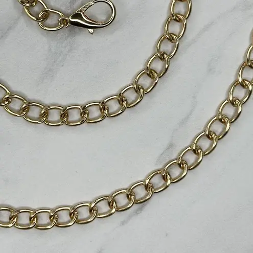 Gold Tone Chain Purse Strap 46" Crossbody Bag Replacement ✨