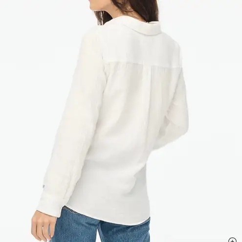 NWT J Crew Factory Gauze Button