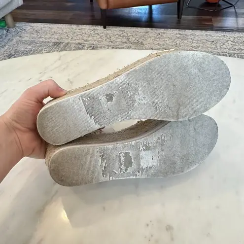 Dolce‎ Vita Lury Espadrille Wedge Sandal White Beachy Boho Casual Size 10 - Image 2