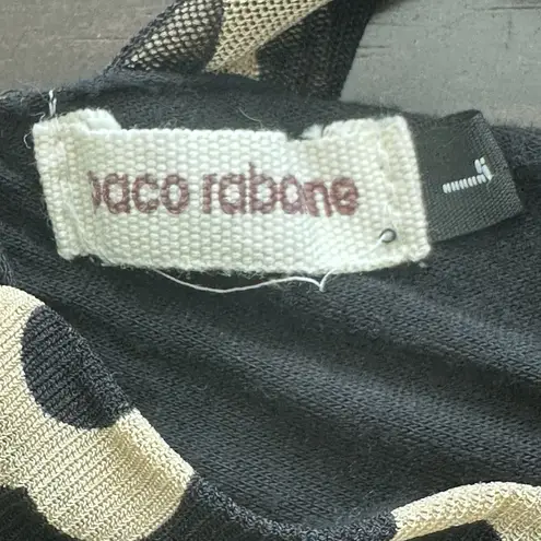 Paco Rabanne VTG Y2K floral shiffon lace shoulders top Grunge Whimsigoth L Size L