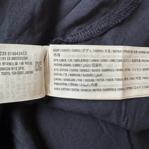 Abercrombie & Fitch NWT  Emerson Linen-Blend Puff Sleeve Mini Dress Size XS