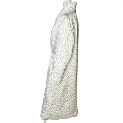 Vintage quilted lace satin robe alto image size s/m