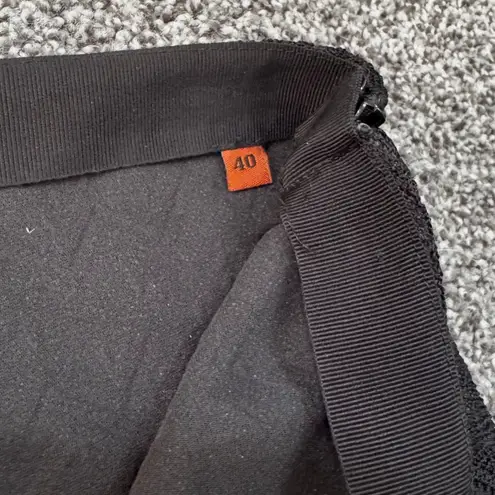 Missoni Black Lace Zig Zag Pattern Semi-Sheer Slim Pants Size 40 XS/S