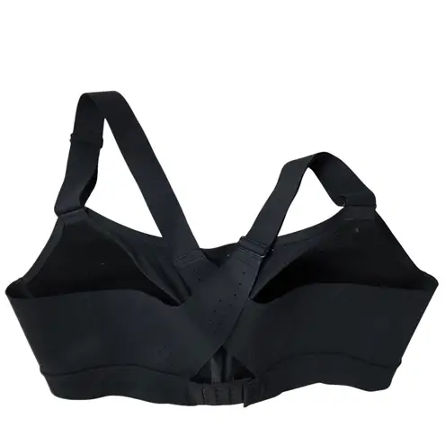 Under Armour  Black High Support Sports Bra 38D Perforated Back Clasp Closure - Image 2