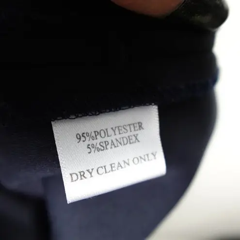 Alberto Makali Navy Blue Black Less Sweetheart Fitted Cocktail Dress