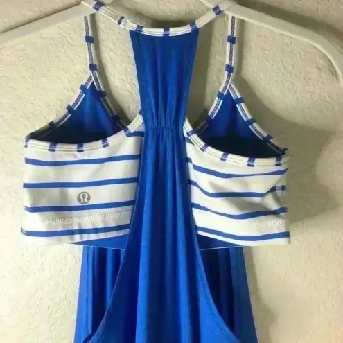 Lululemon  no limits Tank pipe dream blue sz 4