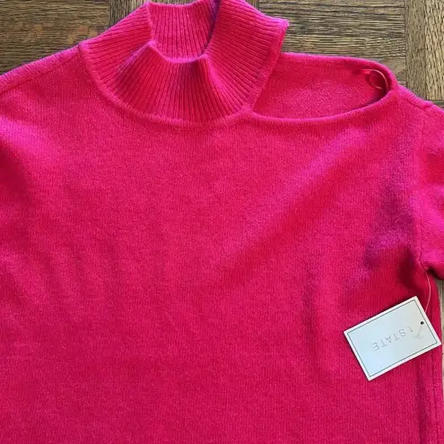 1. State NWT Hot Pink Cut Out Sweater by 