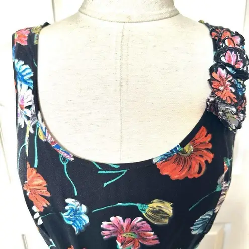 Moulinette Soeurs Anthropologie Asters Everywhere floral dress