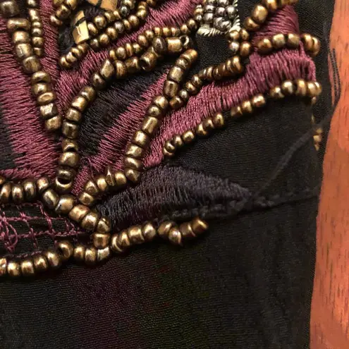 Cleobella NEW Black Maxi Dress Beaded Embroidered