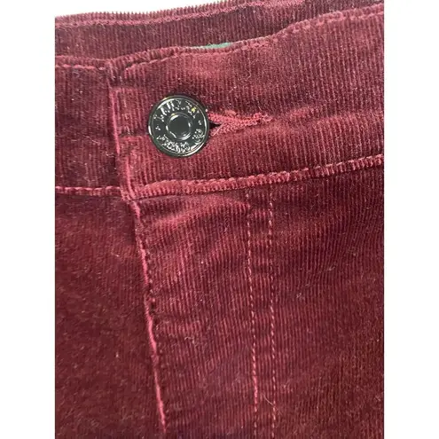 Ralph Lauren  RLR Maroon Corduroy Pants Straight Leg Size 12