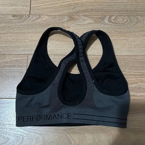 Calvin Klein  Performance Seamless Impact Sports Bra Grey/Black Reversible size x