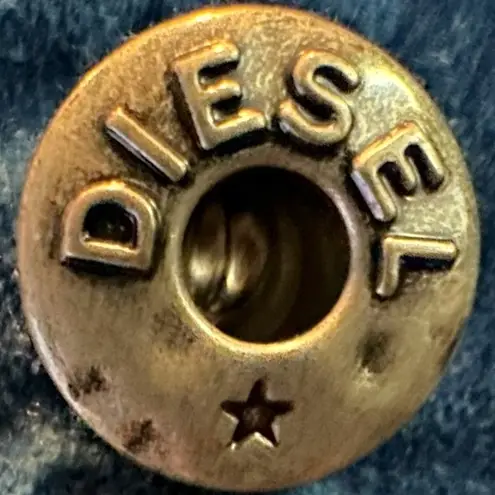 Diesel Vintage Blue Velvet Blazer Size XS Retro Y2K 70s Grunge Punk Fall Winter