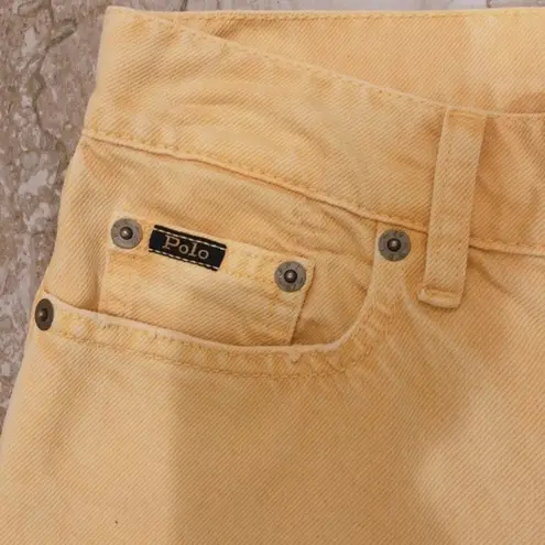 Polo Ralph Lauren Jeans The Callen High Rise, Yellow Size 25 New w/Tag