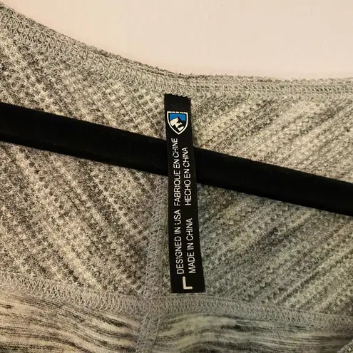 Kuhl Gray Heathered Short Sleeve Shirt Active Gorpcore Women's size Large