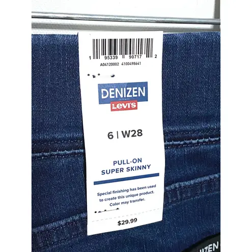 Denizen from Levi's Denizen Levis Pull On Super Skinny Jeans Womens 6 W28 Forever Stretch Sculpt NWT