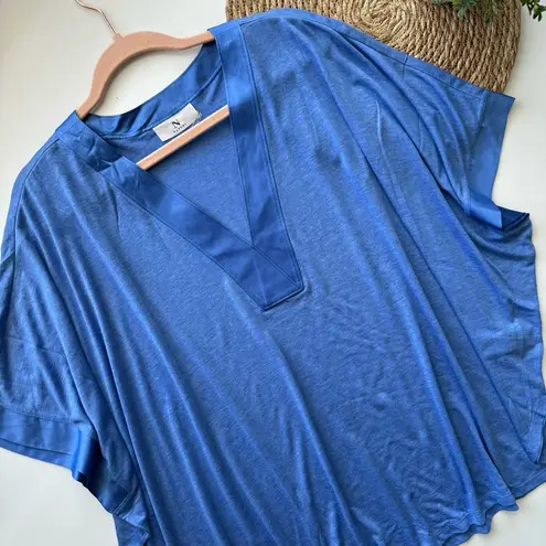 Natori  Blue Dolman Sleeve NWT Top Blouse Size XL