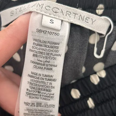 Stella McCartney polka dot celana silk pajama casual pull on shorts small