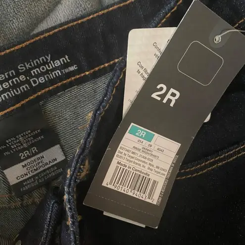 Mossimo Supply Co Mossimo‎ sz 2 dark blue modern fit Straight dark denim jeans NWT Preppy