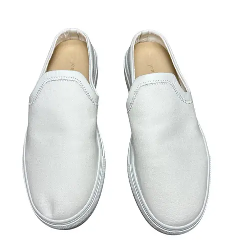 Jenni Kayne Jenni Kayne White Preppy Canvas Slider Sneaker Size 9