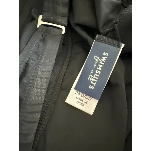 Swimsuits For All Womens Black Swimdress 24D/DD NWT Swimsuit 24D 24DD Plus 24