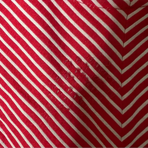 Maeve Anthropologie Cantuna Red Peplum Sleeveless Cotton Top Size US 4 OB478633.