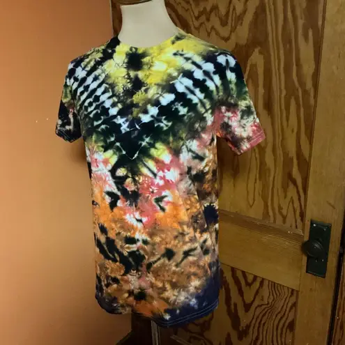 Autumn colors hippie chic tie dye t shirt