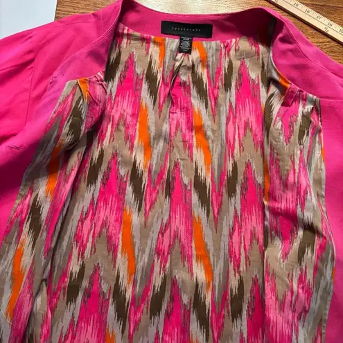 Apostrophe Jacket Women's Size 24W Pink Boho Preppy