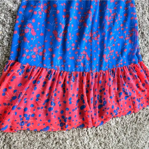 Boden Elise Midi Dress, Cyan Flower Meadow size 4 $179 Blue