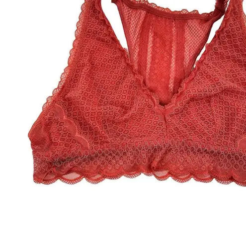 Aerie  Lightly Lined Lace Racerback Scallop Hem Bralette XL