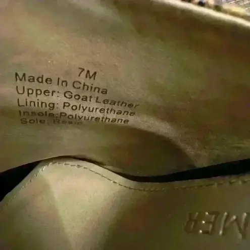 Gibson Latimer  Snakeskin multicolor Leather mule block heels Sz‎ 7