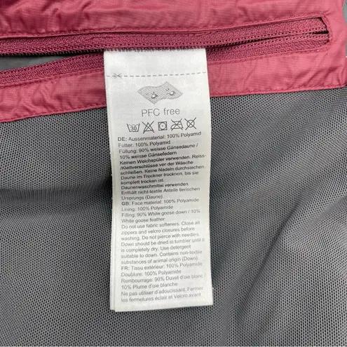 Mammut 750+ Goose Down Fill Puffer Kahiltna Jacket Hooded Women’s Size Medium Red