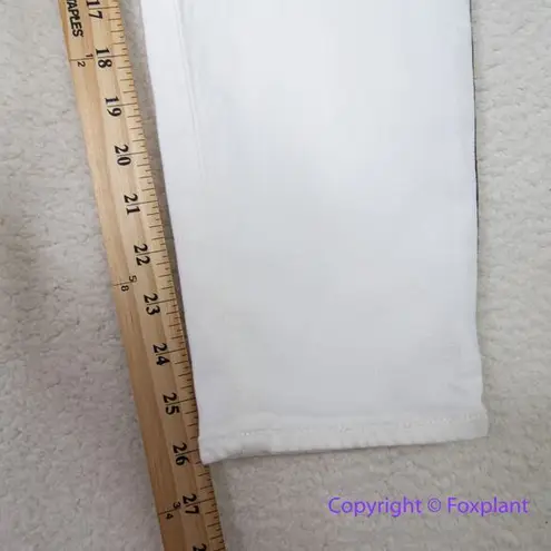 New! Jen 7 by 7 for All Mankind white women ankle skinny Jeans black seam, 14