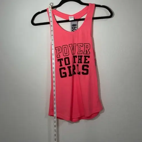 Series 8 Florescent Pink Tank Power to the Girls Size Medium