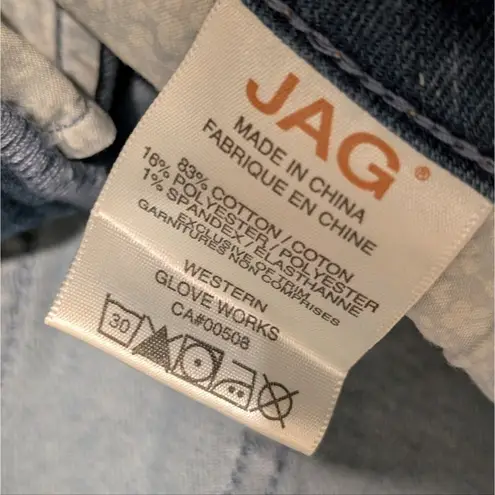 Jag jeans 🆕 👖 Womens 10 Mid Rise Straight Ankle Denim Capris Light Wash NEW