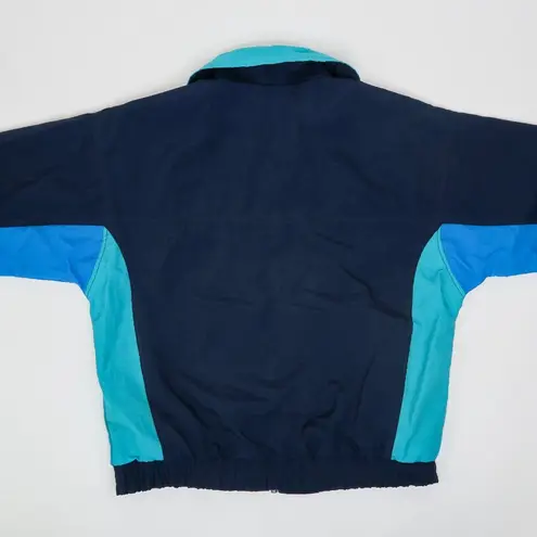 White Sierra Vintage 90s Colorblock Windbreaker Track Jacket