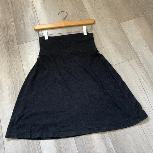 James Perse Skirt a-line brushed jersey womens Gray (xsmall) minimalist basic