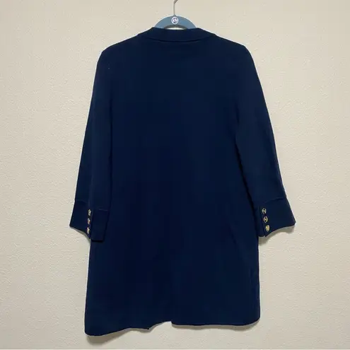 J. McLaughlin  Navy Blue Thick Cardigan Style Jacket