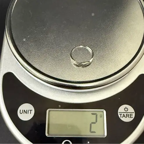 Vintage 925 Mexican Sterling Silver Pave CZ Love Infinity Ring Size 9