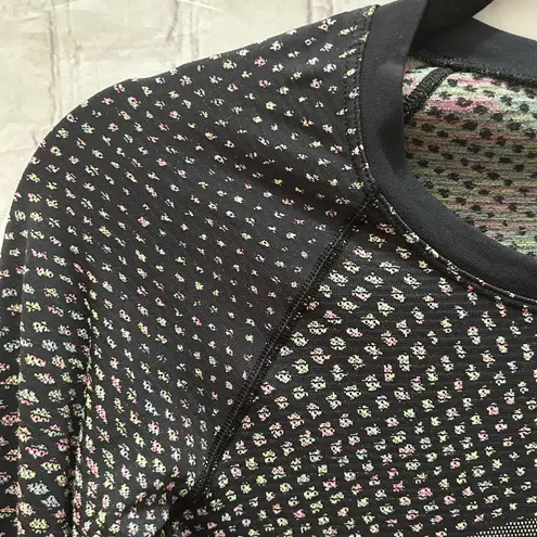 Lululemon  Swiftly Tech Long Sleeve 2.0 Grid Warp Black / Neon Multi Size 4 Rare - Image 5