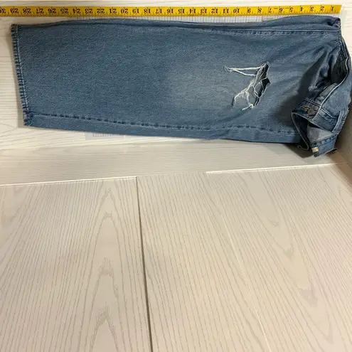 Levi's Big E  Pants Women Size 30 Blue Denim Jean Baggy Dad Barrel Wide Distressed