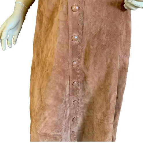 VINTAGE 1990'S CLASSIC COUNTRY KLASSIC KEMPER BROWN SUEDE A